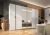 Armoire 4 portes avec miroir STAR – Blanc – Avec penderie – Voir les images du produit 2
