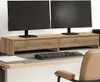 vidaXL Stojan na monitor so zásuvkami Artisan dub 100x27x15 Náhľad obrázku produktu 1