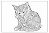 Mandala Malbuch Katzen für Kinder ab 8 Jahren, Teenager und Produktbild-Vorschau 5
