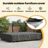 vidaXL Möbelbezug Uni Schwarz 350 x 260 x 90 cm 210D Produktbild-Vorschau 6