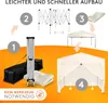 Kronenburg Faltpavillon 2x2m - Wasserfest, UV-Schutz 50+, 4 Produktbild-Vorschau 3