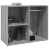 vidaXL Półka na toaletkę szara Sonoma 80x40x65 cm materiał Podgląd zdjęcia produktu 5