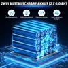 TEENO - Kabelloser Laubbläser 21V – 3 Geschwindigkeiten Max Produktbild-Vorschau 3