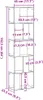 vidaXL Bücherregal 5 Böden Weiß 45x23,5x162,5 cm Produktbild-Vorschau 8