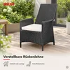 Polyrattan Gartenstuhl verstellbar Relaxsessel Schwarz Produktbild-Vorschau 10