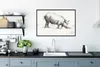 MuchoWow® MuchoWow® Gerahmtes Poster Stehendes Schwein im Produktbild-Vorschau 3