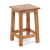 A wooden stool on a white background. Produktbild-Vorschau