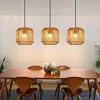 ZMH Pendelleuchte Boho Hängelampe Rattan Lampe Hängend Produktbild-Vorschau 1