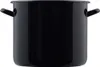 A black enamel pot with two handles. Anteprima dell’immagine prodotto