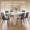 Homestyle4u Esstisch 120-160x80 cm ausziehbar Weiss Produktbild-Vorschau 6