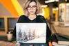 MuchoWow® Laptop Aufkleber Sticker Cover Baum - Schnee - Produktbild-Vorschau 5