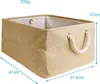 Intirilife Aufbewahrungskorb Organizer mit Henkel in Beige Produktbild-Vorschau 2