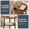 KOMFOTTEU Couchtisch rund, Ø39 cm Wohnzimmertisch klein mit Produktbild-Vorschau 5