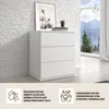 YUMEBLY | Kommode mit 3 Schubladen 80x60x50 cm – Schrank Produktbild-Vorschau 5
