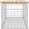 vidaXL Gabionová zahradní lavička 103x44x42 cm Borovicový Náhled obrázku produktu 4
