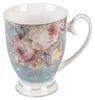 Clayre & Eef Tasse 300 ml Blau Weiß Porzellan Blumen Produktbild-Vorschau 1