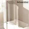 EMKE 120x140cm Badewanne Duschwand 3-teilig faltbar mit Produktbild-Vorschau 3
