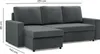 Ecksofa mit Schlaffunktion,  Grau Produktbild-Vorschau 6