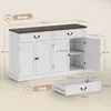 HOMCOM Buffet salon avec 4 portes, meuble de rangement Voir les images du produit 5