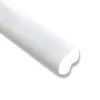 A white decorative molding strip, likely made of styrofoam or a similar lightweight material, is shown against a white background. The strip has a curved profile and is positioned diagonally. Produktbild-Vorschau