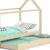 Hausbett Vitalispa Wiki Naturholz 90x200 cm mit Gästebett, Produktbild-Vorschau 6