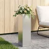 Garten-Pflanzgefäß Silber 20 x 20 x 75 cm Edelstahl Produktbild-Vorschau 2