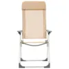The Living Store Klappbare Campingstühle 4 Stk. Aluminium Produktbild-Vorschau 4