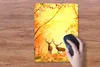 MuchoWow® Mauspad Mousepad Natur - Ölfarbe - Hirsche - Produktbild-Vorschau 3