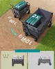 SONGMICS Faltbarer Bollerwagen, Transportwagen mit Griff, 4 Produktbild-Vorschau 6