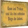 vianmo Holzschild 20x30 cm Essen Trinken 3 schönste Dinge Produktbild-Vorschau 1