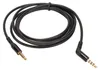 A black audio cable with gold-plated connectors. Náhled obrázku produktu