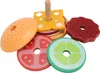 Jeu de cuisine fast-food en bois composite, formes Voir les images du produit 3