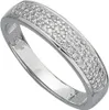 JOBO Damen Ring 585 Gold Weißgold 50 Diamanten Brillanten Produktbild-Vorschau 2