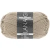 A ball of beige yarn with a label. Produktbild-Vorschau