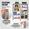 MONZANA 2x Étagères charge lourde 5 niveaux 180x90x40cm Voir les images du produit 4