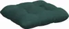 A dark green tufted seat cushion is shown against a white background. Náhľad obrázku produktu