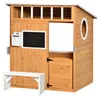 SUGIFT Kinderspielhaus Holz mit Briefkasten & Tafel, Produktbild-Vorschau 2