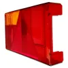 A red and orange trailer light lens against a white background. Produktbild-Vorschau