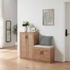 Botník "Løten" s lavicí Botník 120 x 36 x 97 cm se 4 dvířky Náhled obrázku produktu 1