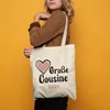 Große Cousine 2024 Stoffbeutel Jutebeutel Canvas Love Produktbild-Vorschau 4