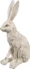 Clayre & Eef Dekorationsfigur Kaninchen 8x5x13 cm Weiß Produktbild-Vorschau 1