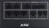 A close-up view of the connection ports on a black power supply unit. Produktbild-Vorschau