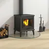 Skleněná deska k krbu Transparentní 800 x 500 mm Sklo Náhled obrázku produktu 3