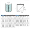 76(Falttür)x76(Drehtür)x185cm Nano ESG Drehtür Falttür Produktbild-Vorschau 2