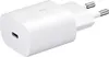 A white USB-C fast charger adapter with European-style prongs. Produktbild-Vorschau