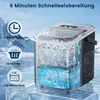 Eiswürfelmaschine, Eiswürfelbereiter mit Selbstreinigung,9 Produktbild-Vorschau 3