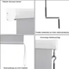 A collage of four close-up images showcasing different features of a roller blind system. Produktbild-Vorschau