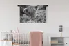 MuchoWow® Wandteppich Wandbehang Nahaufnahme Schottisches Produktbild-Vorschau 2