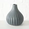 Vase Wilma  H11 Ø 9cm Steingut grau weiß schwarz 3er Set Produktbild-Vorschau 5