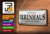 Blechschild Welt ist Irrenhaus hier ist Zentrale, 27x10 cm, Produktbild-Vorschau 4